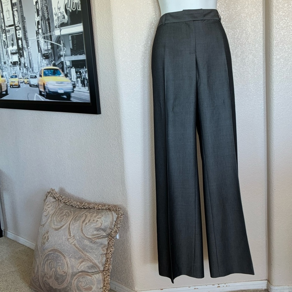 INC International Concepts Charcoal Women's Wide-Leg Trousers